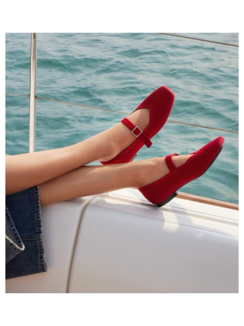 Vivaia Square-Toe Mary Janes (Margot Mary Jane) in Ruby Red EU 40.5/US 9-9.5 NEW